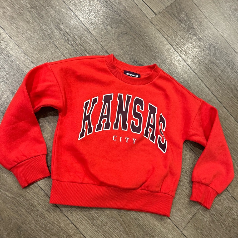 Kids Red Kansas City Sweatshirt